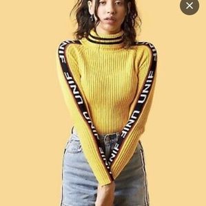 Unif badsport ribbed turtleneck sweater